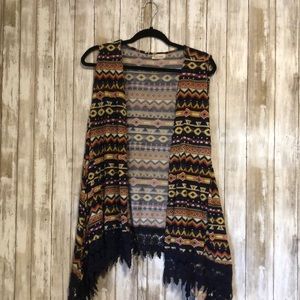 Sleeveless cardigan